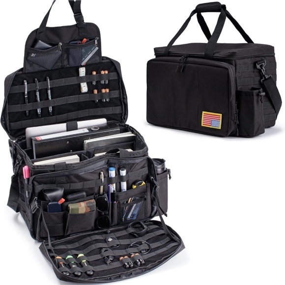 Brand New Patrol Bag Police Gear Cop Duty Bag Front Seat Organizer Black NYPD - Picture 1 of 14
